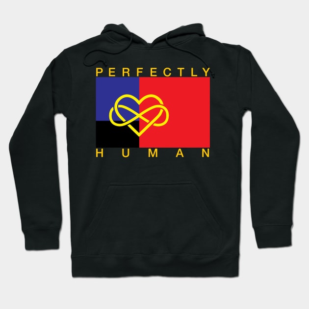 Perfectly Human - Polyamorous Pride Flag Hoodie by OutPsyder